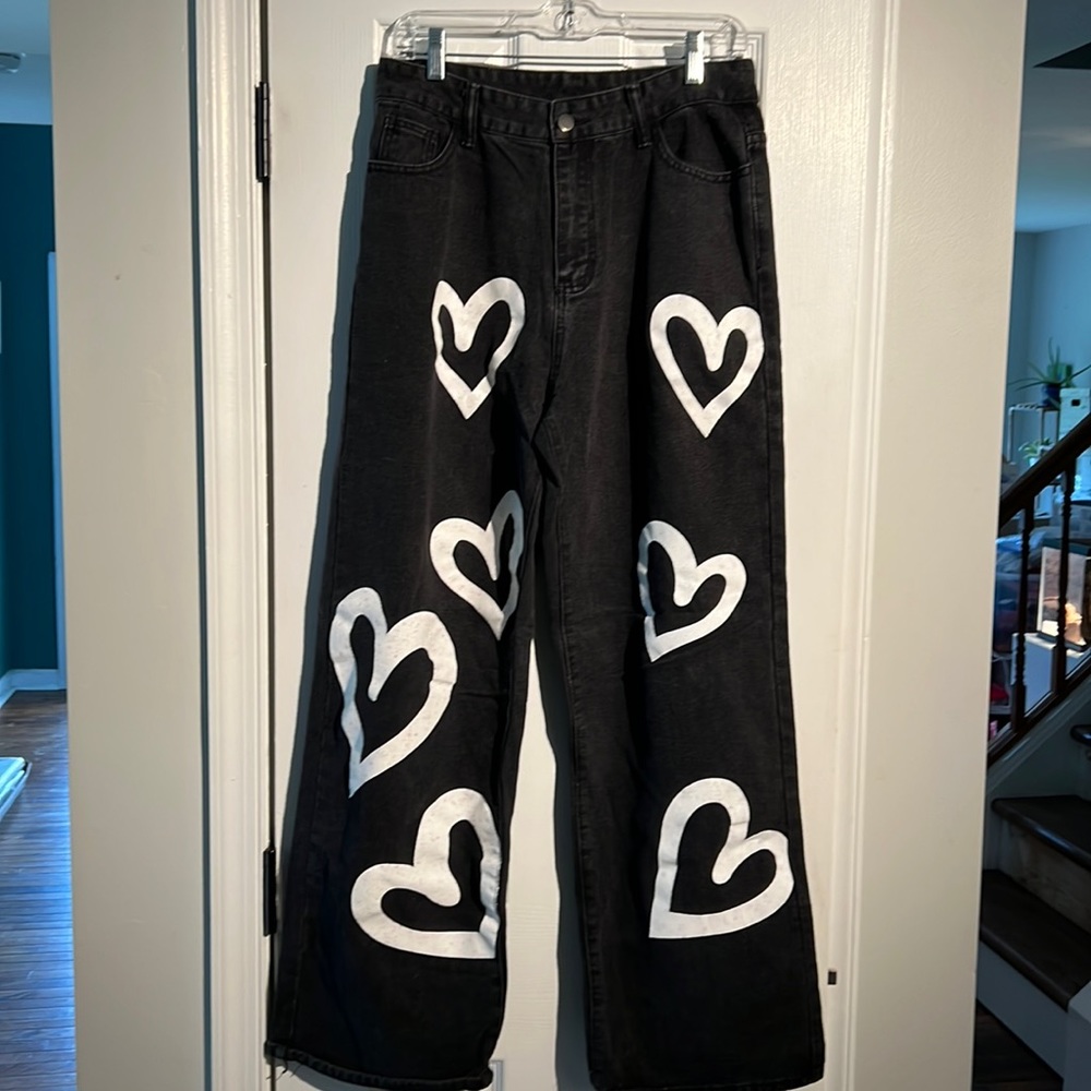 Jeans wide leg size large